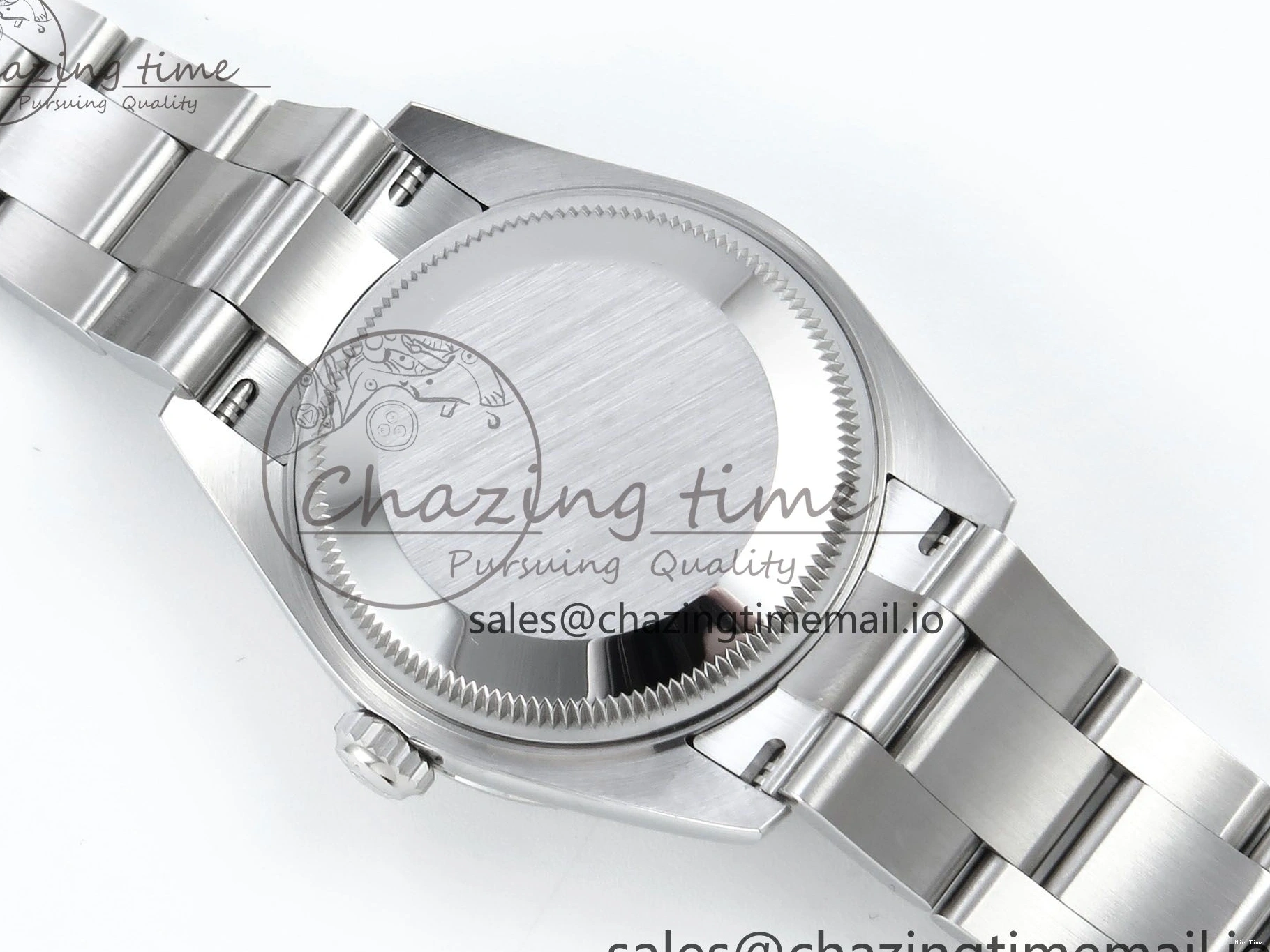 MiroTime 0421 TravelReady DateJust 31 278384RBR ARF 1:1 Best Edition 904L Steel Blue Diamonds Dial Diamonds Bezel on SS Oyster Bracelet ETA 434